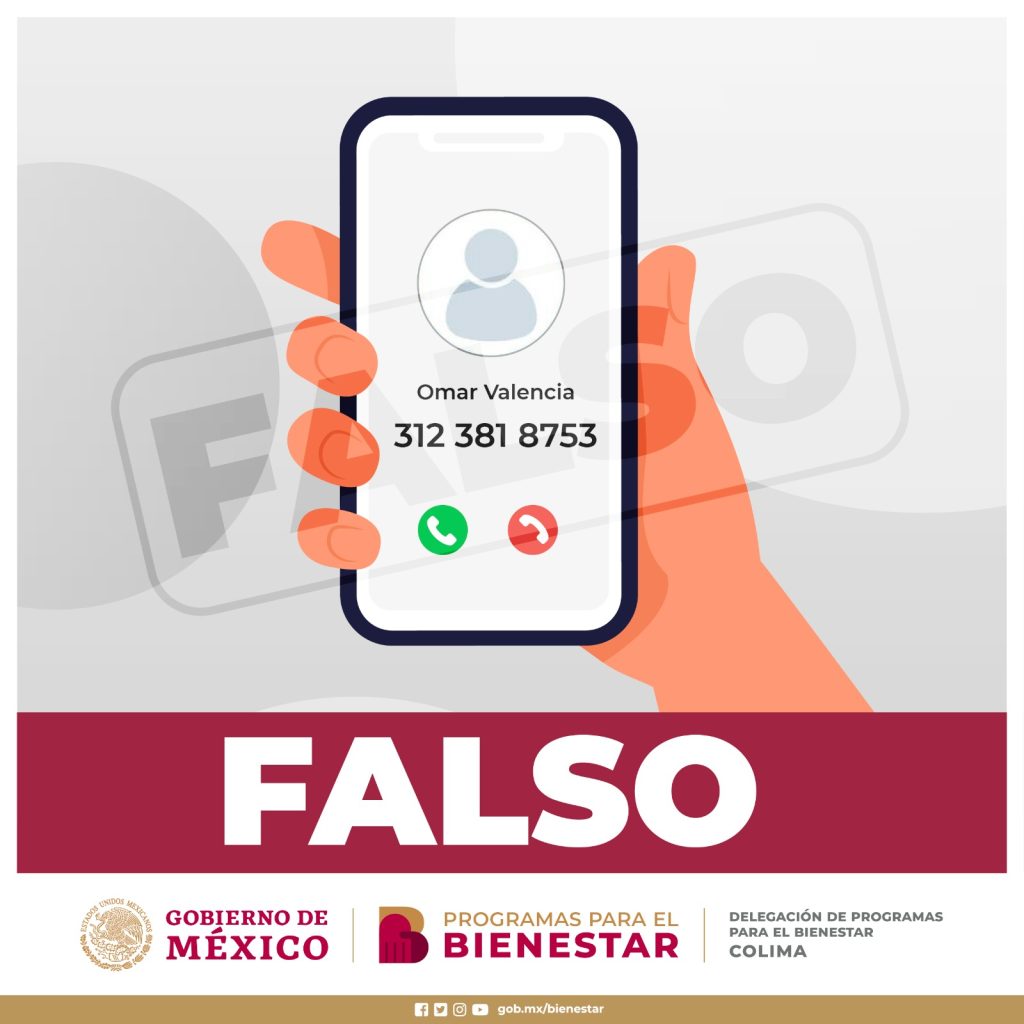 Bienestar pide estar alerta con estafas