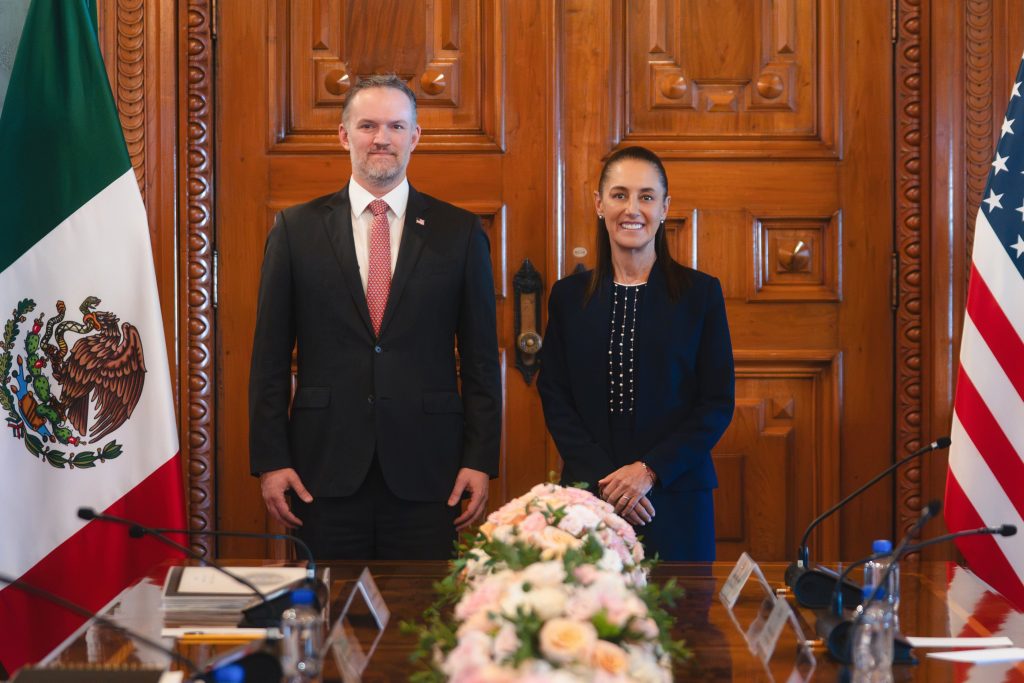 La presidenta Claudia Sheinbaum recibirá este jueves en Palacio Nacional a una delegación de Estados Unidos encabezada por el representante comercial Jamieson Greer