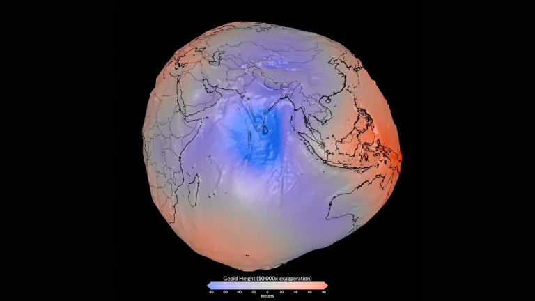 La NASA, en colaboración con la Agencia Espacial Europea (ESA), presentó el modelo más preciso del campo gravitatorio de la Tierra,