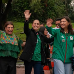 La presidenta Claudia Sheinbaum y la jefa de Gobierno de la Ciudad de México, Clara Brugada, siguieron juntas el partido entre la Selección Mexicana